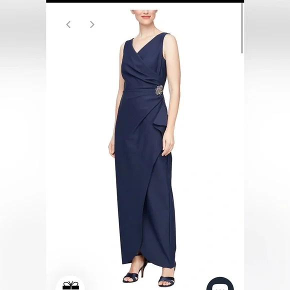 alex evenings compression dress Modern White Evening Dress| Evening Dresses XXXL / White / Satin main image 0